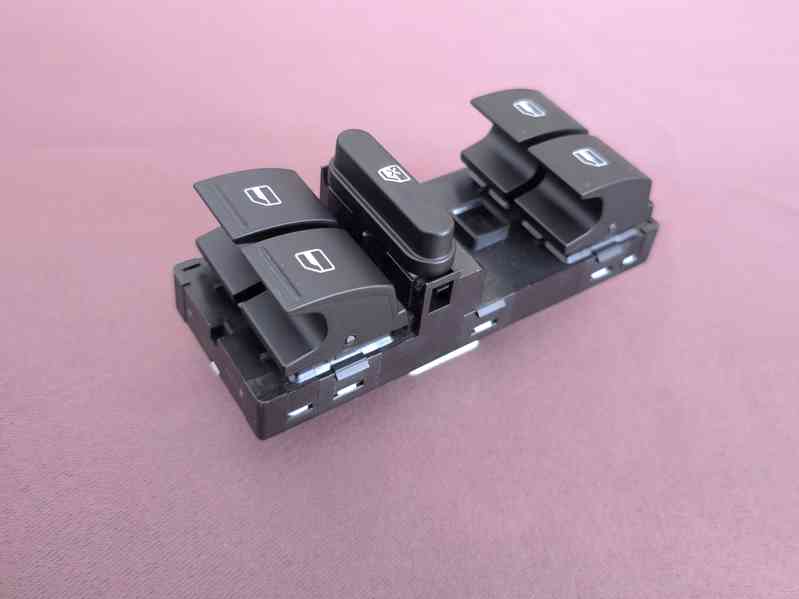 Nový ORIGINÁL Škoda FABIA II spínač ovládání oken 5J0959858A - foto 2