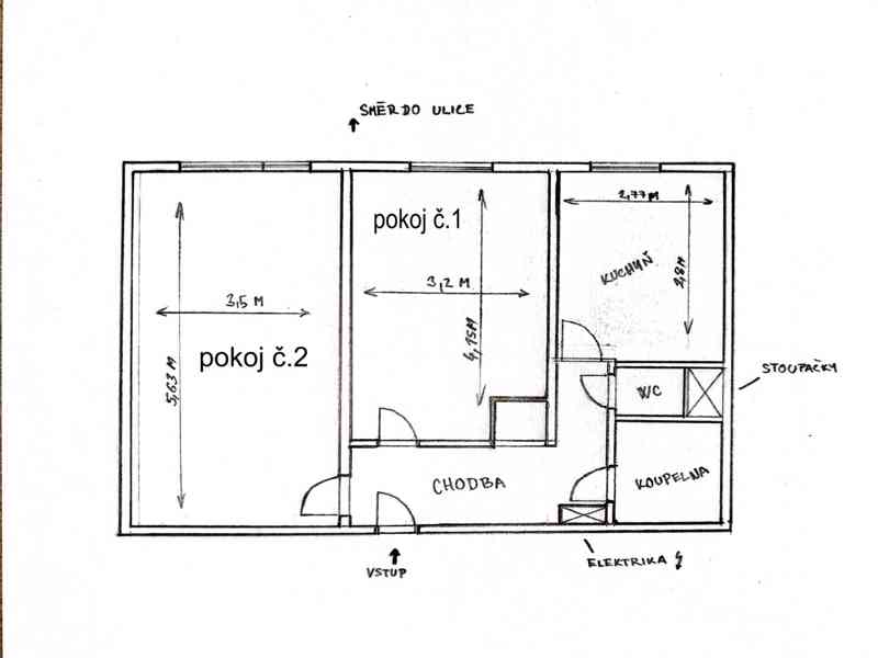 Pronájem bytu 2+1 Praha Letňany - po rekonstrukci - foto 17