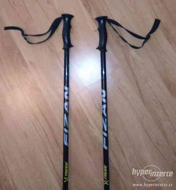 Prodám lyžařské sjezdové hůlky délka 110 cm - foto 2