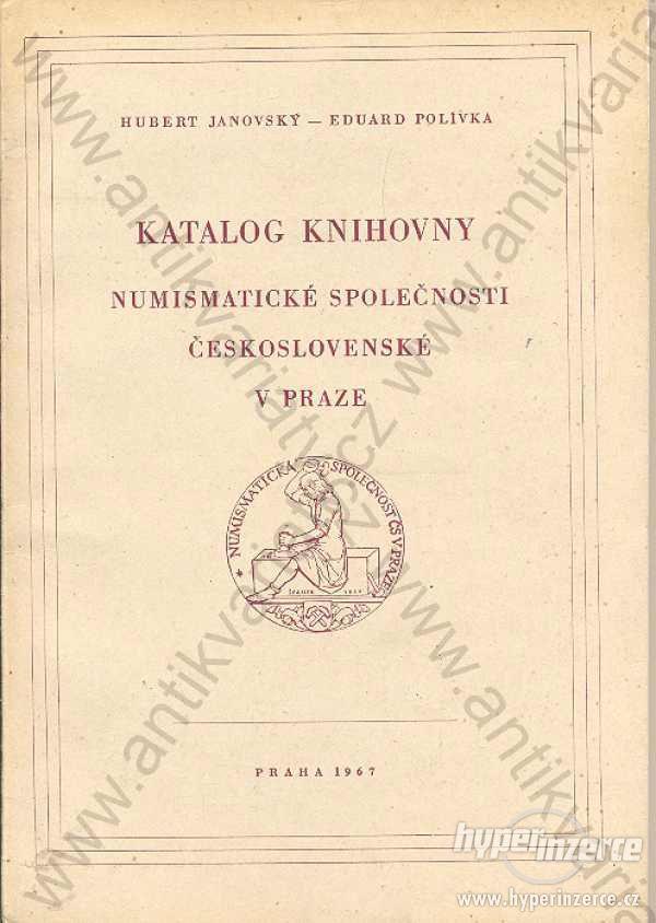 Katalog knihovny Numismatické společnosti českosl. - foto 1
