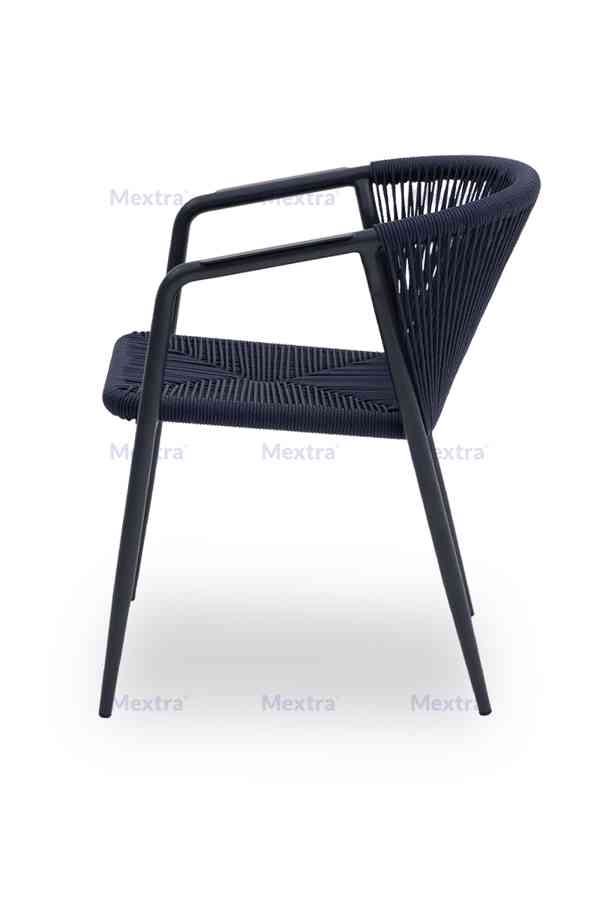 Technoratanová židle LUIGI modrá - foto 4