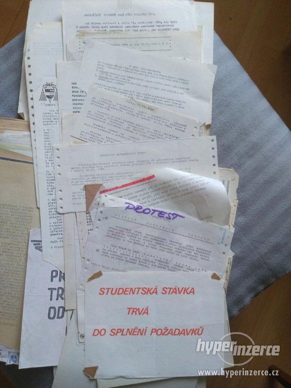 Dobové dokumenty z revoluce 1989 - foto 8
