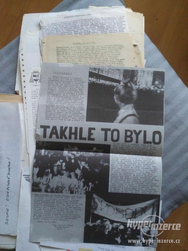 Dobové dokumenty z revoluce 1989 - foto 10