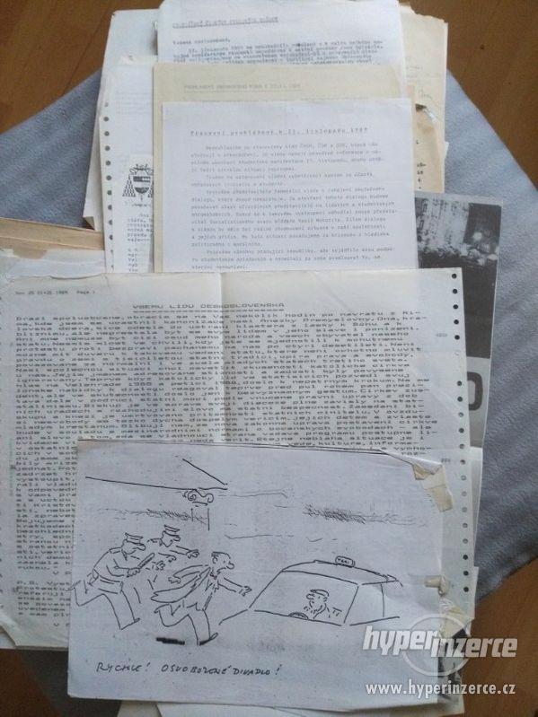 Dobové dokumenty z revoluce 1989 - foto 11