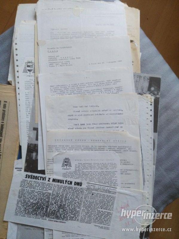Dobové dokumenty z revoluce 1989 - foto 12