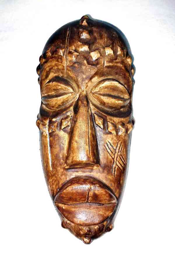 Stará africká kmenová maska - foto 3