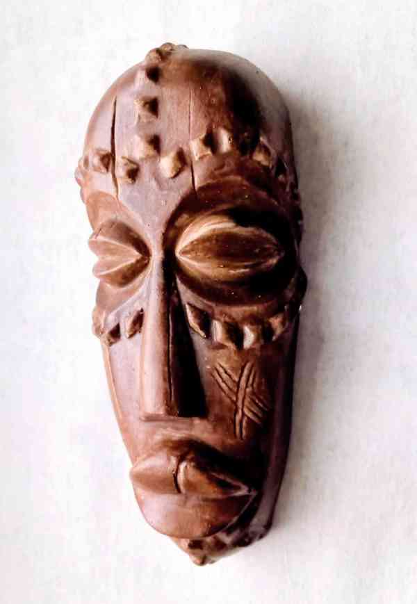 Stará africká kmenová maska - foto 2