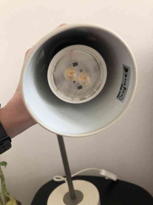 Lampička Ikea Kvart Bílá - foto 2