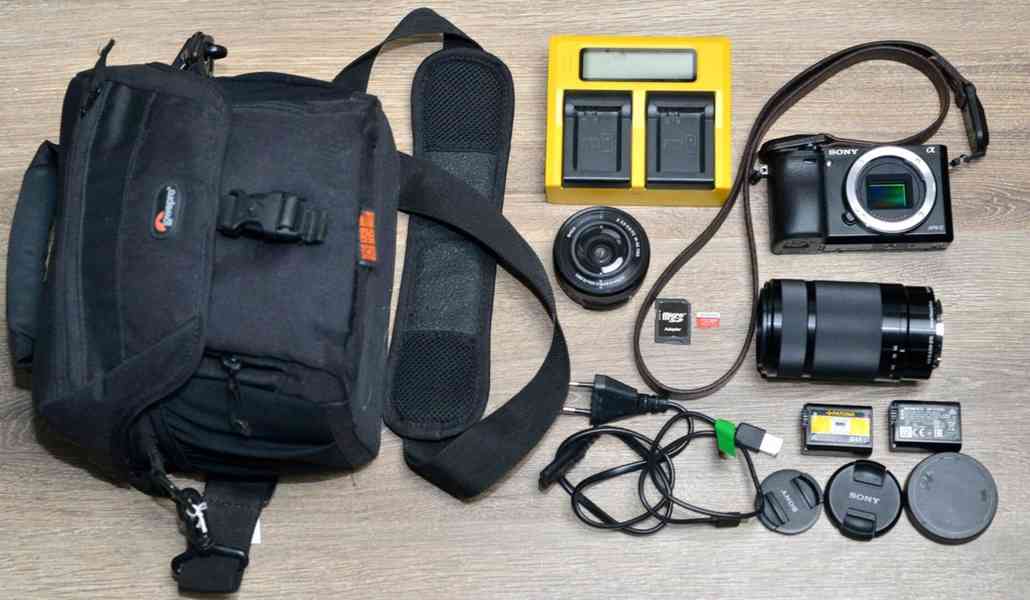 Sony A6000Y Sada 2 objek. 24 Mp*Full HDV* 8700 Exp - foto 3
