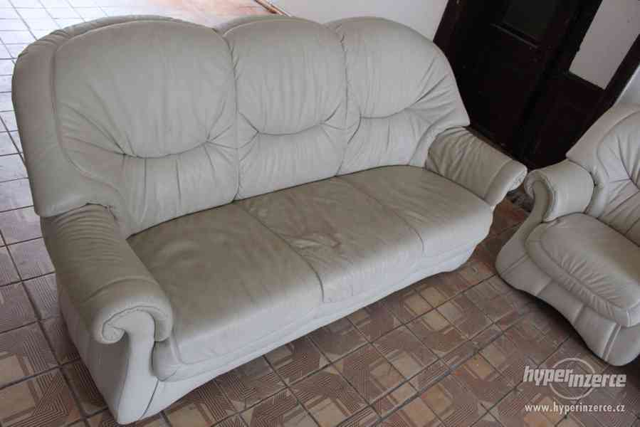 Luxusní značková kožená sedací souprava 3+1+1+1 - foto 4