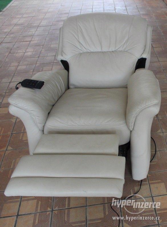 Luxusní značková kožená sedací souprava 3+1+1+1 - foto 18