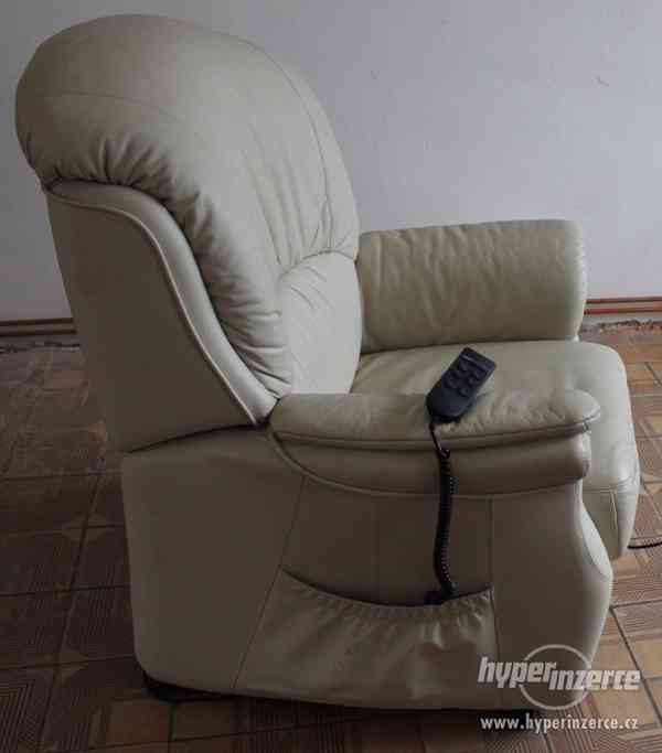 Luxusní značková kožená sedací souprava 3+1+1+1 - foto 19