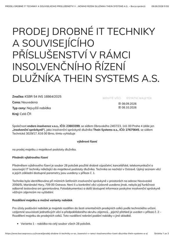 PRODEJ DROBNÉ IT TECHNIKY A SOUVISEJÍCÍHO PŘÍSLUŠENSTVÍ - foto 4
