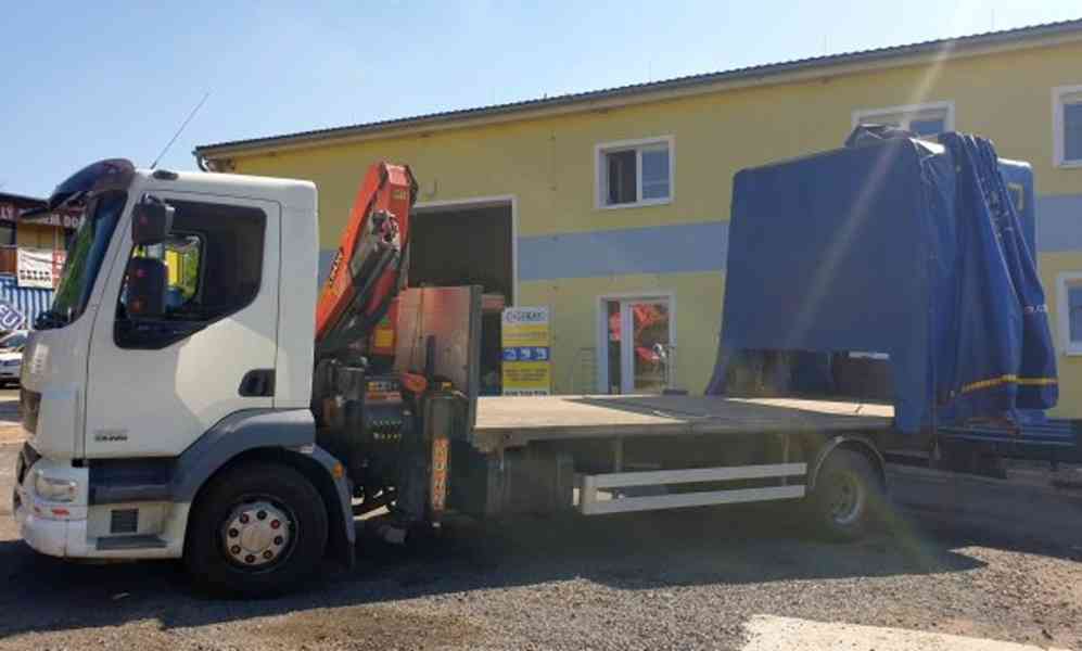 15t DAF valník 6.5m+HR Palfinger plachta shrnovačka bez bočn - foto 2