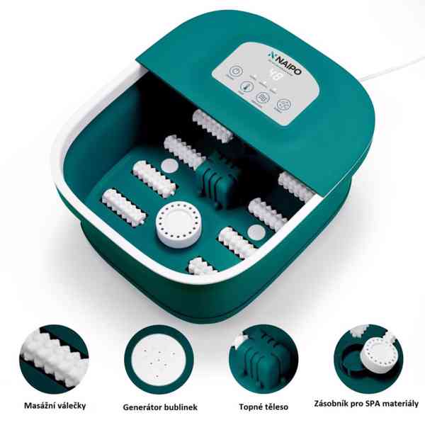 Masážní přístroj NAIPO NPFT-SPA01 zelený