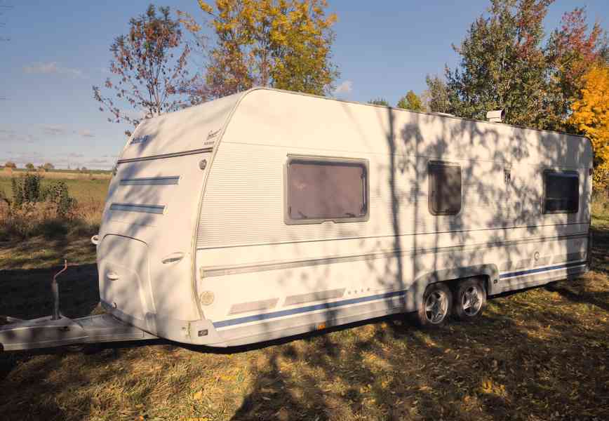 Chata na kolech. Dethleffs 850 na pevné stání, odvoz možný.  - foto 6