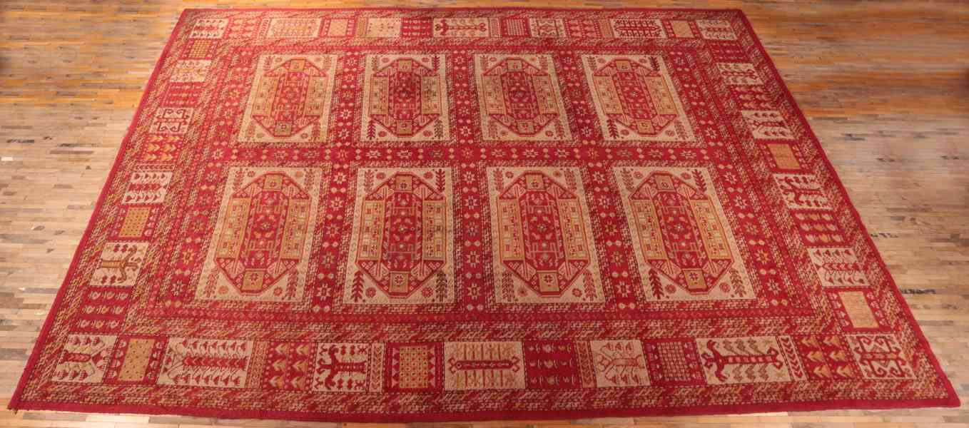 Starožitný palácový turecký koberec Ushak 555 X 375 cm - foto 2