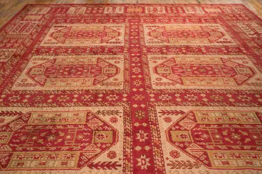 Starožitný palácový turecký koberec Ushak 555 X 375 cm - foto 5