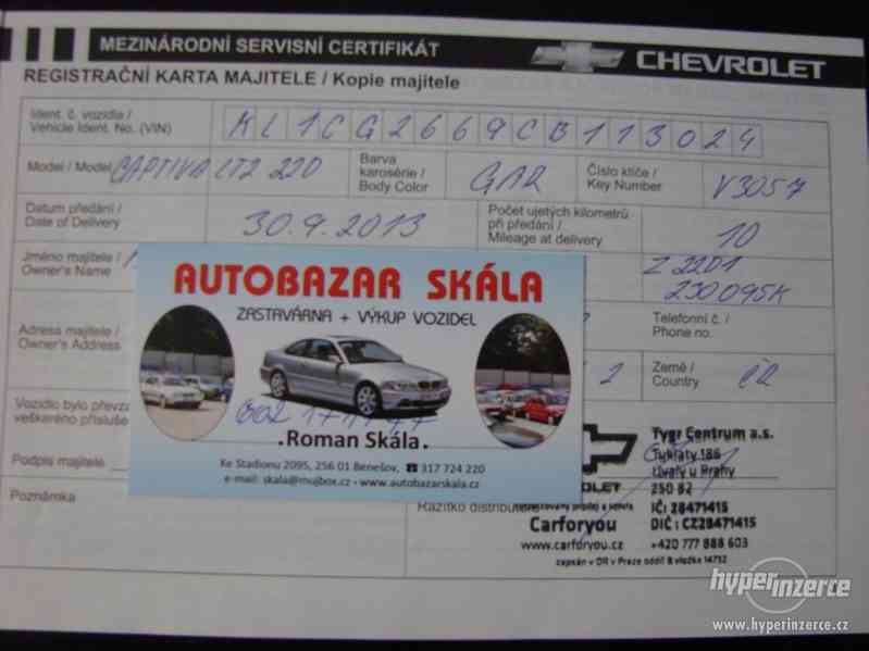 Chevrolet Captiva 2.2 VCDI r.v.2013 1.Maj.serv.kníž.ČR - foto 19