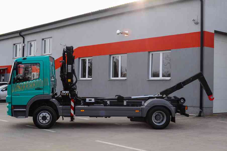 MERCEDES ATEGO 1218 HÁKOVÝ NOSIČ KONTEJNERŮ HYDRAULICKÁ RUKA - foto 103