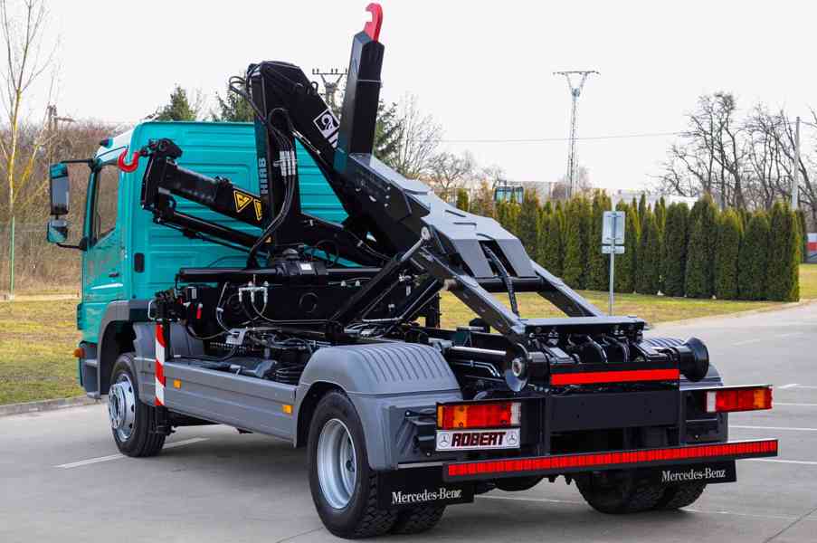 MERCEDES ATEGO 1218 HÁKOVÝ NOSIČ KONTEJNERŮ HYDRAULICKÁ RUKA - foto 90