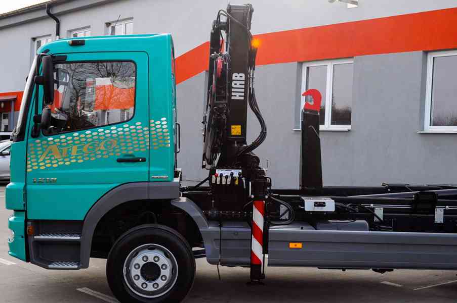 MERCEDES ATEGO 1218 HÁKOVÝ NOSIČ KONTEJNERŮ HYDRAULICKÁ RUKA - foto 84