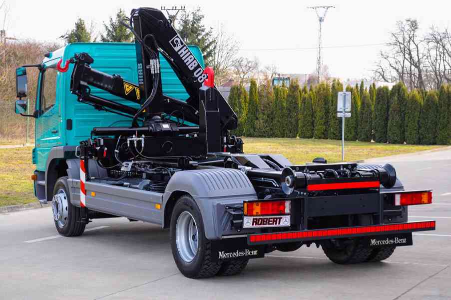MERCEDES ATEGO 1218 HÁKOVÝ NOSIČ KONTEJNERŮ HYDRAULICKÁ RUKA - foto 5