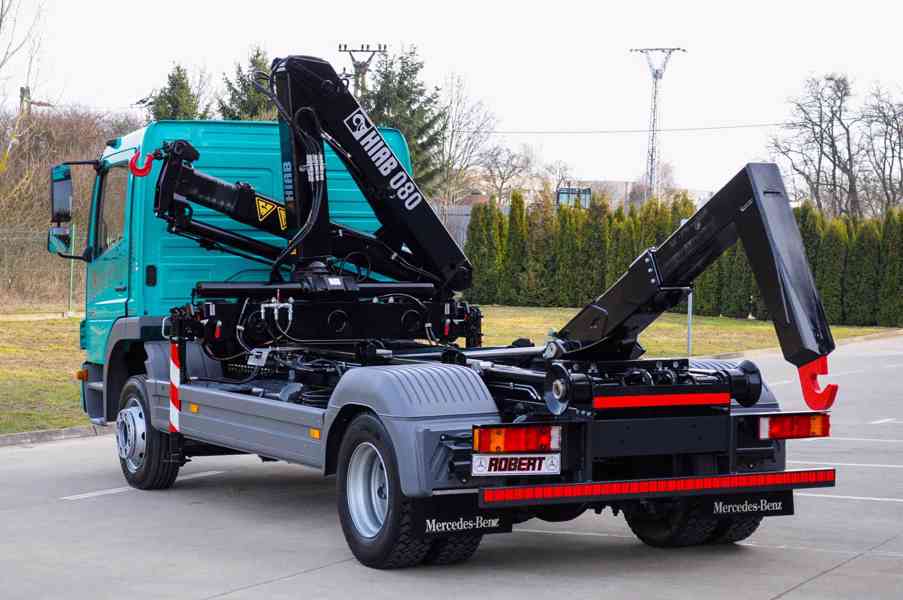 MERCEDES ATEGO 1218 HÁKOVÝ NOSIČ KONTEJNERŮ HYDRAULICKÁ RUKA - foto 102