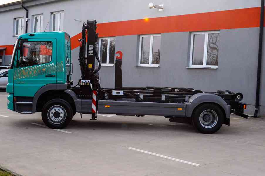 MERCEDES ATEGO 1218 HÁKOVÝ NOSIČ KONTEJNERŮ HYDRAULICKÁ RUKA - foto 83