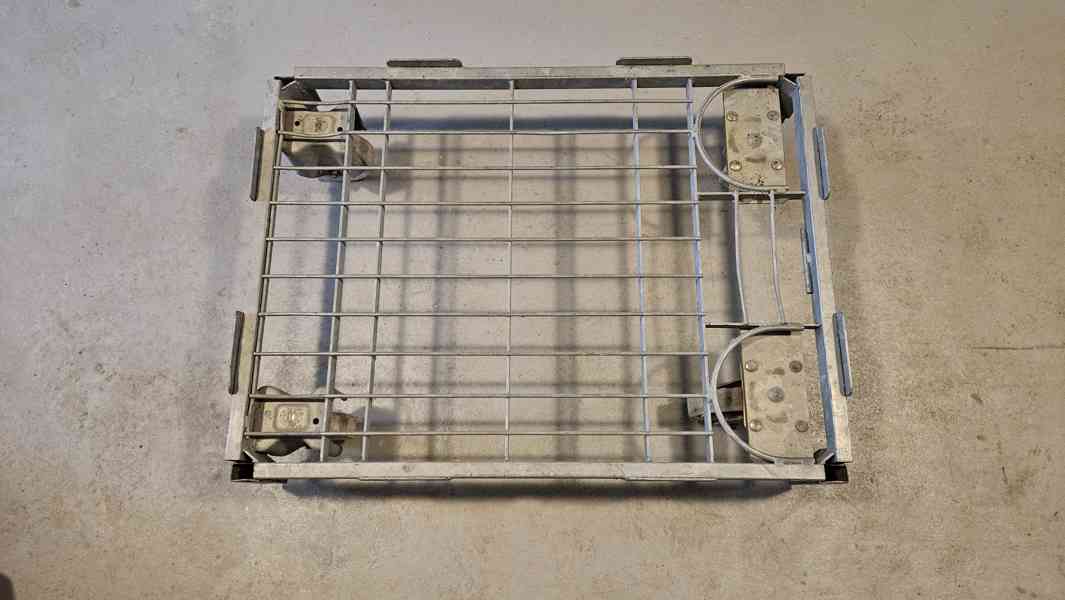 Vozík pod přepravky 800 x 600 ocelový, vysoká nosnost 0,5T  - foto 2