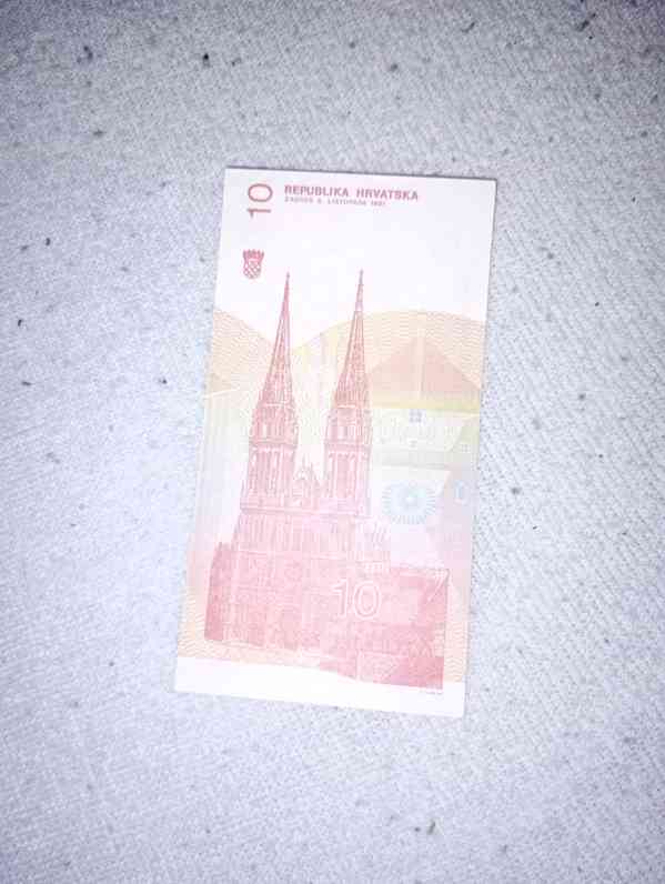 Republika Hrvatska 10 bankovka Chorvatsko - foto 1
