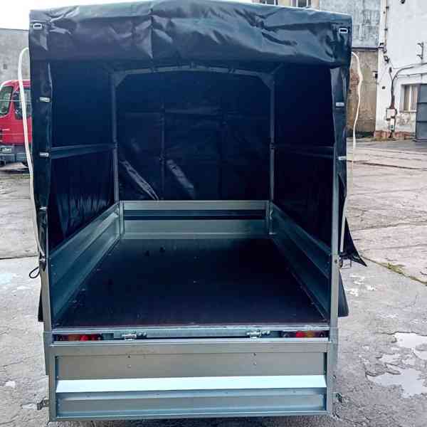Nový přívěsný vozík 2,05m x1,30 +plachta, svařovaný rám, DPH - foto 9