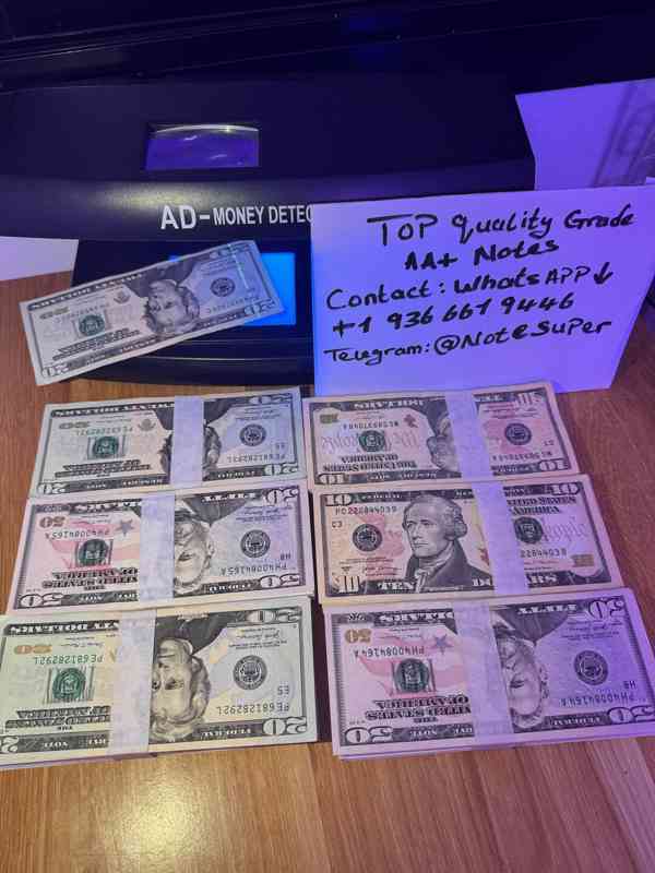 whatsapp +1 936 661-9446 Buy  Counterfeit USD Bills  - foto 1