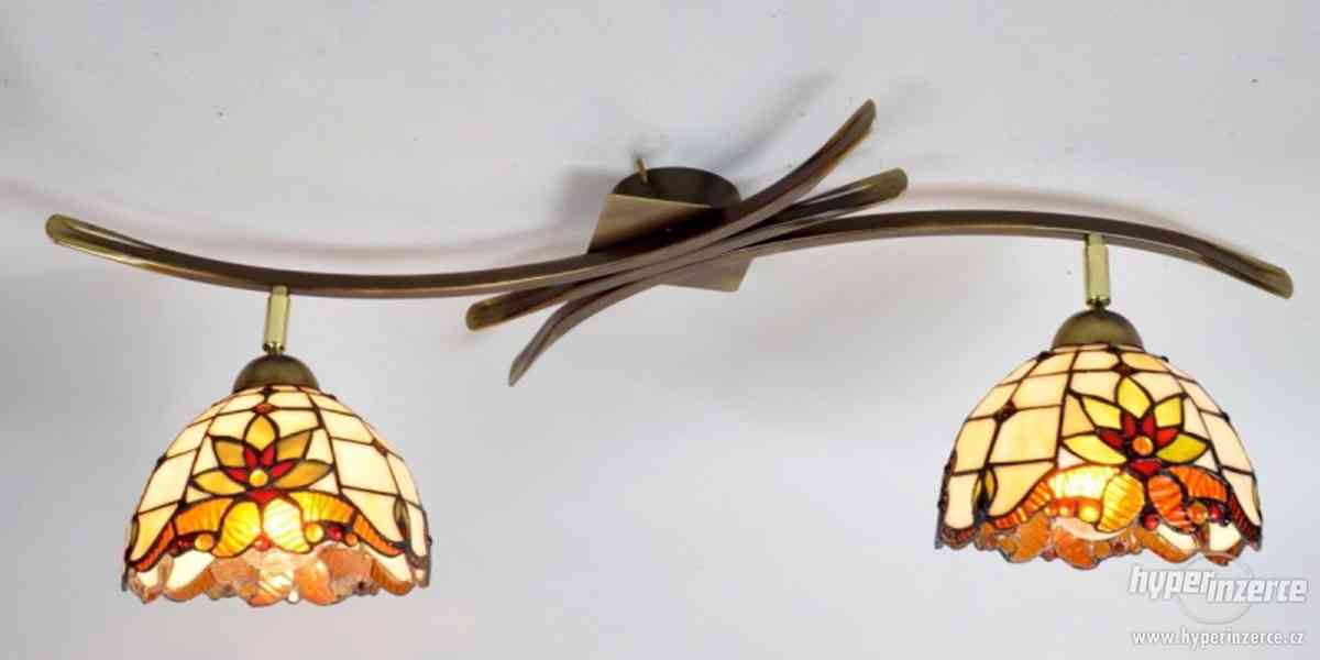 Stropní svítidlo Tiffany s regulací stínidel - foto 2