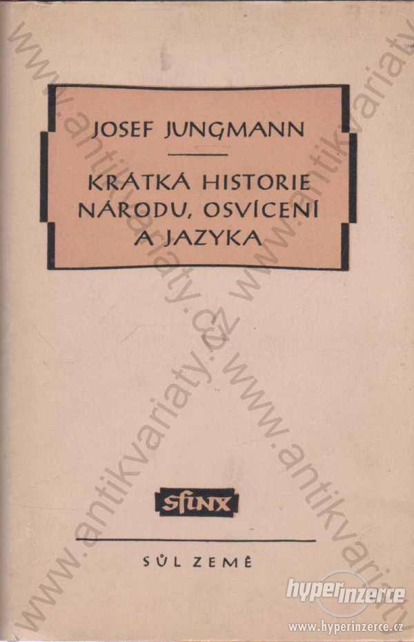 Krátká historie národu, osvícení a jazyka Jungmann - foto 1