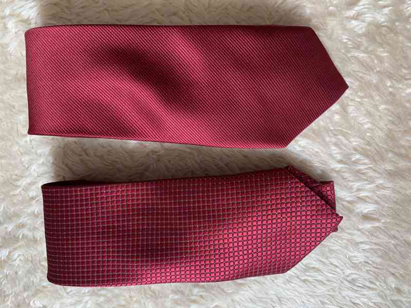 Panské kravaty, vínové odstíny - foto 2