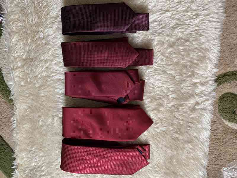 Panské kravaty, vínové odstíny - foto 1
