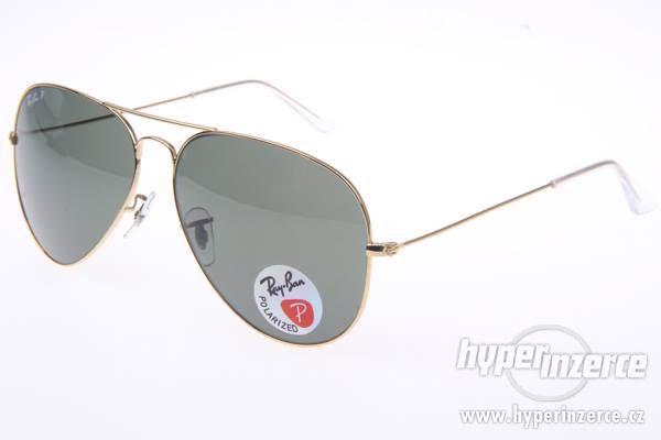 Sluneční brýle Ray Ban Aviator zlaté dárek - foto 1
