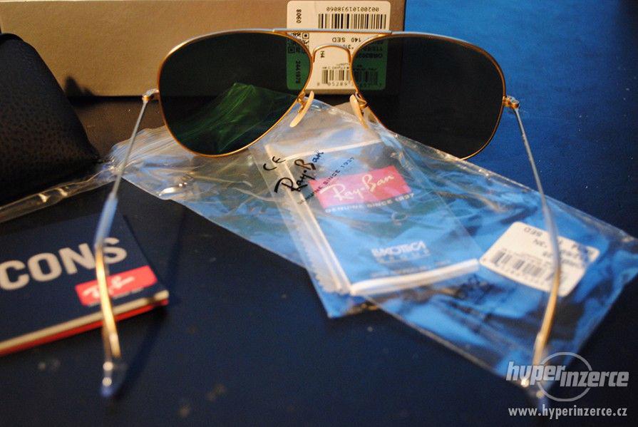 Sluneční brýle Ray Ban Aviator zlaté dárek - foto 2