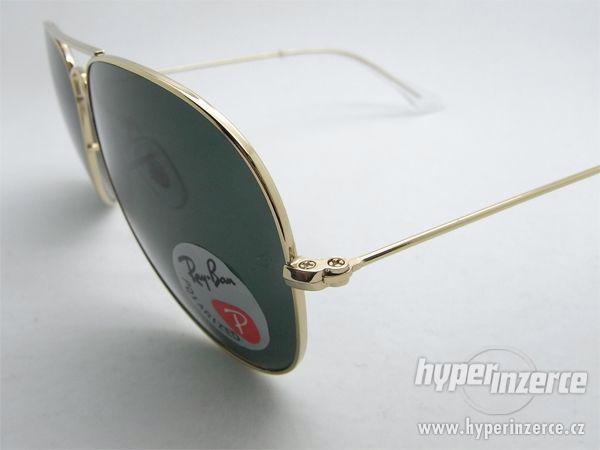 Sluneční brýle Ray Ban Aviator zlaté dárek - foto 3