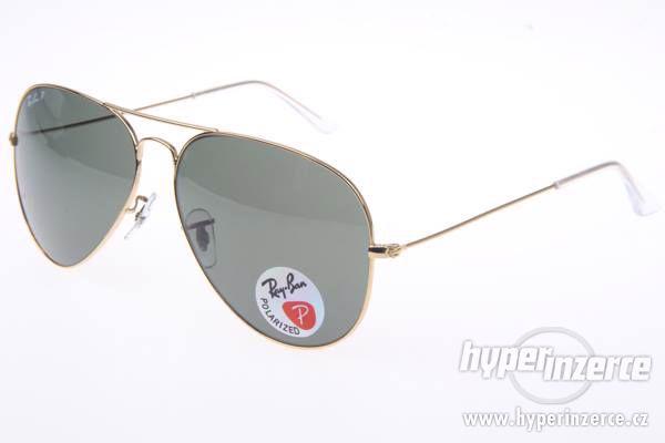Sluneční brýle Ray Ban Aviator zlaté dárek