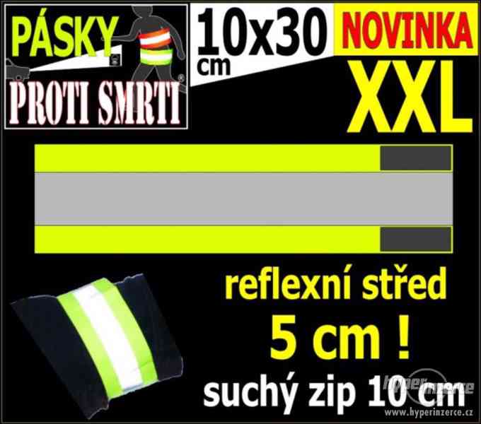 Reflexní páska proti smrti XXL 30 cm Hi-Vis žlutá - foto 1