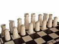 dřevěné šachy vyřezávané MUMINEK 124 mad - foto 1