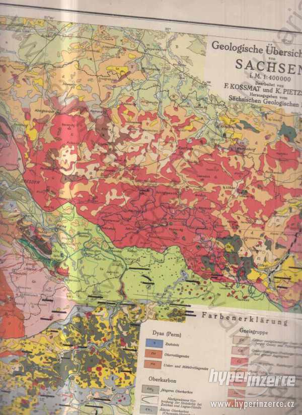 Geologische Übersichtskarte von Sachcen - foto 1
