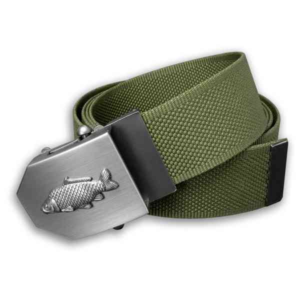 Opasek rybářský Kapr 4 cm nastavitelný - olivový - foto 2