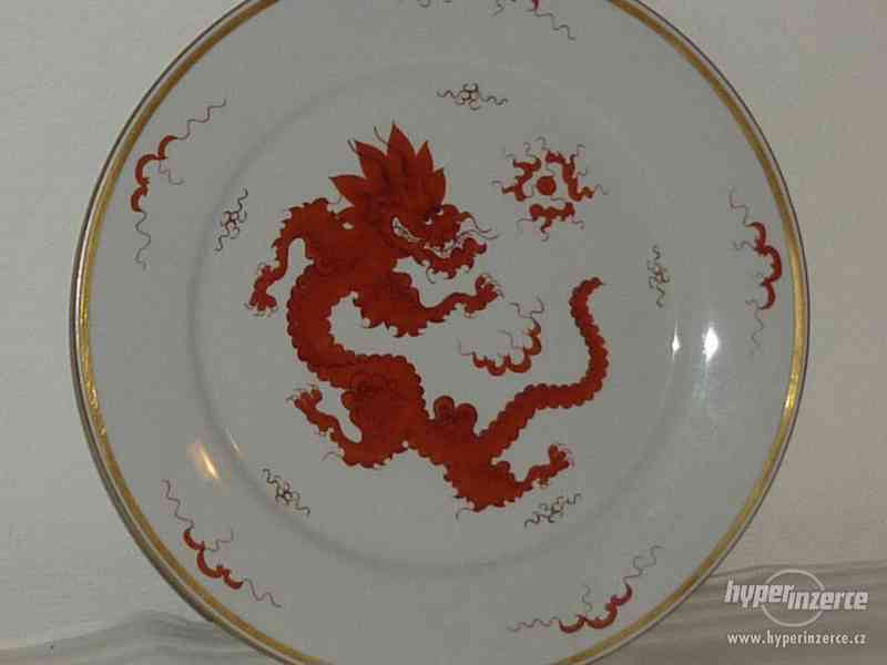 Krásný starý porcelánový talíř - foto 1