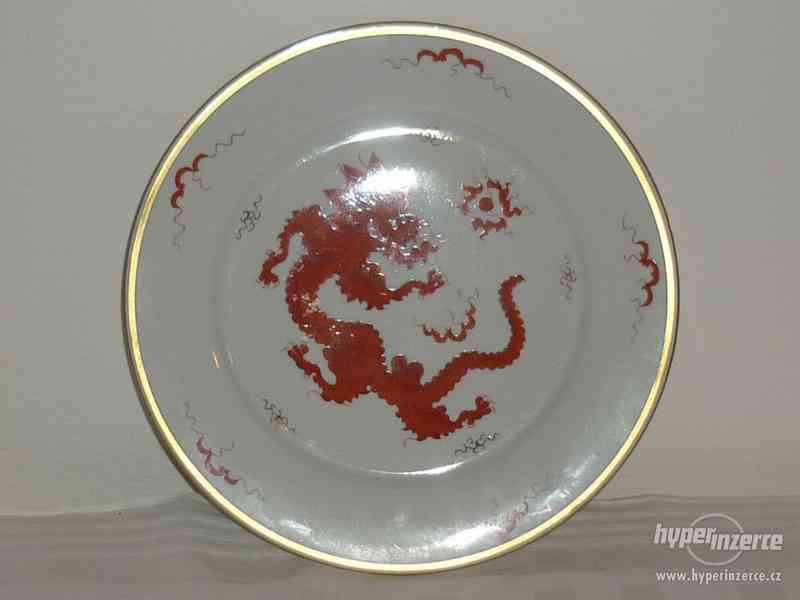 Krásný starý porcelánový talíř - foto 4