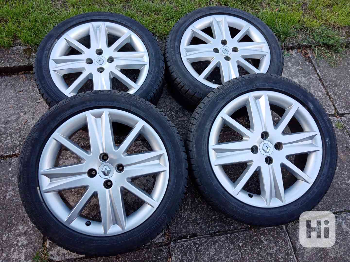 Zimni alu kola 17ky 4x100 pneu 80% RENAULT NISSAN - foto 1