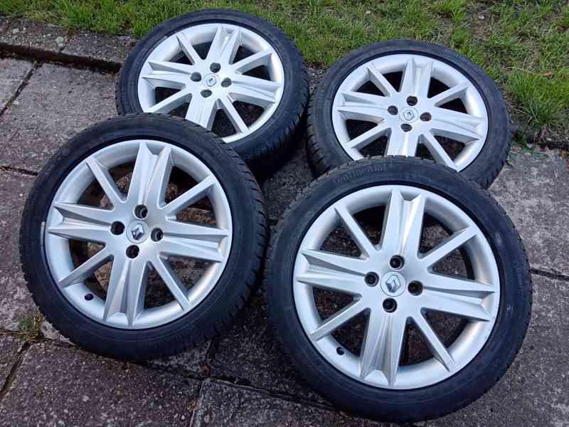 Zimni alu kola 17ky 4x100 pneu 80% RENAULT NISSAN - foto 4