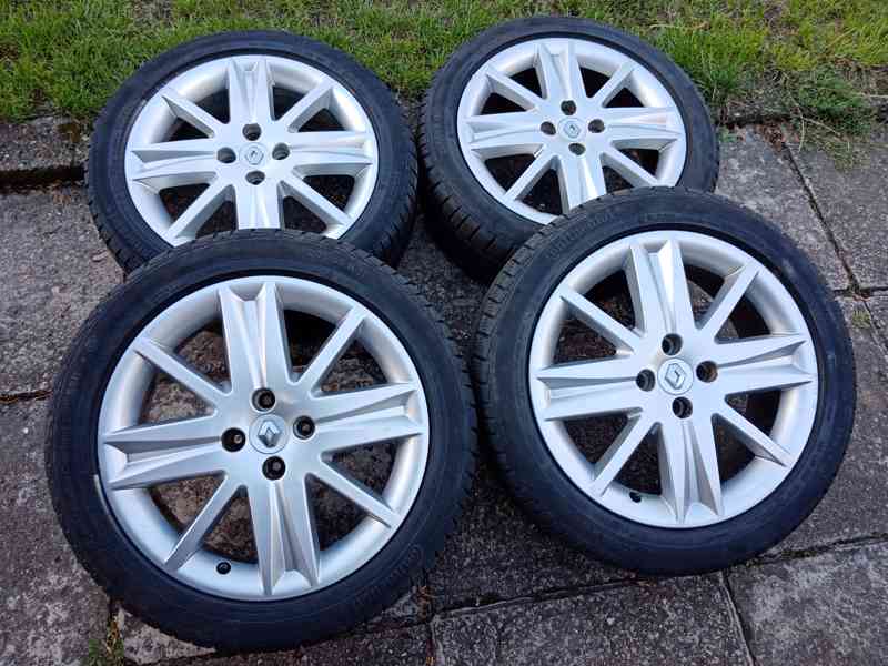 Zimni alu kola 17ky 4x100 pneu 80% RENAULT NISSAN